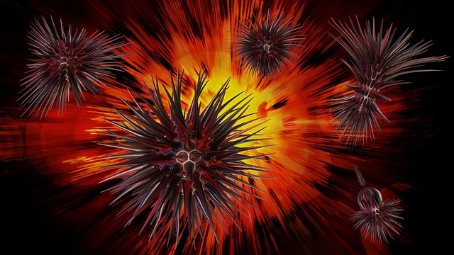Hintergrund, Virus, Aliens, Stachelig
