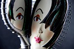 hairdresser, woman, hair brush