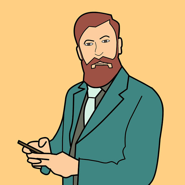 Free mustache beard man illustration