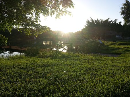 Solnedgang, Sol, Natur, Eventide