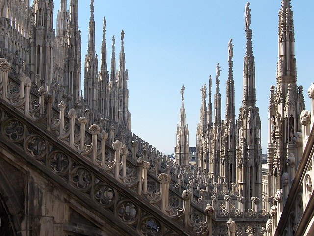 Mailand, Dom, Dach, Architektur, Gotik