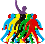 crowd, stand out, group