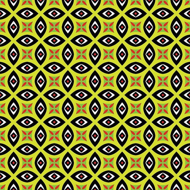 Free pattern eyes green illustration