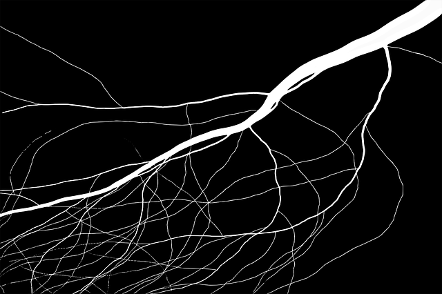 Free lightning black thunderstorm illustration