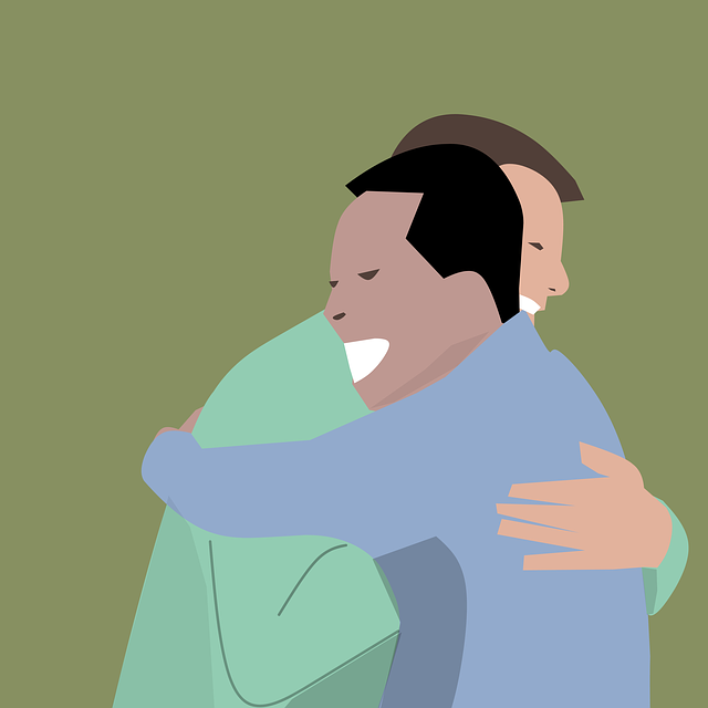 Free hugs friendship business illustration