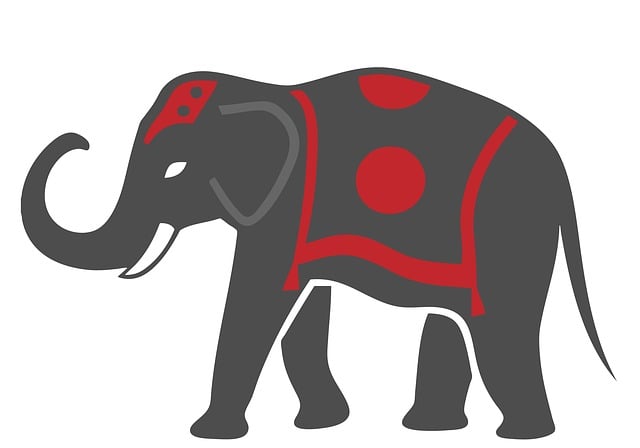 Elefant, Indisch, Tier, Design