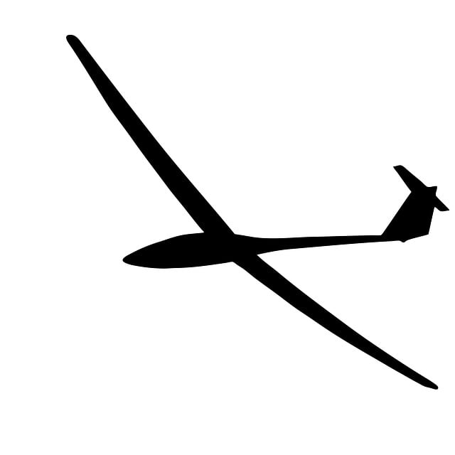 Download free HD stock image of Glider Silhouette Free glider silhouette plane illustration