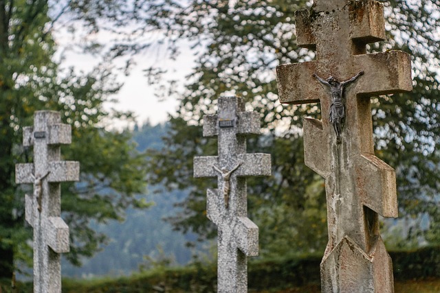 Free Orthodox Cross Stone Cross photo and picture