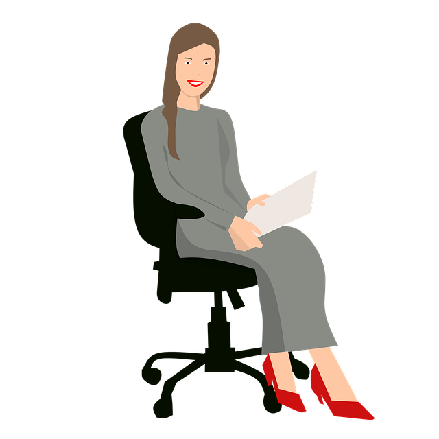 Free women office document illustration