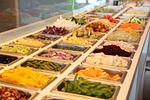 bar, vegetables, salad