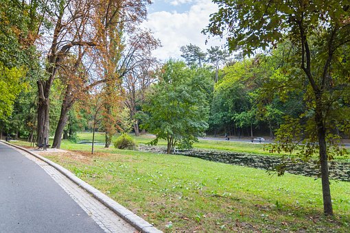 Park, Lygtepælen, Tid, Natur, Craiova
