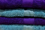 towels, blue, structure