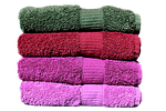 towels, pink, red