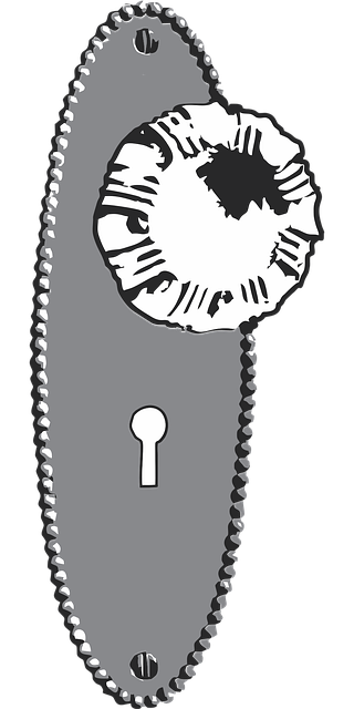 Free doorknob lock door vector