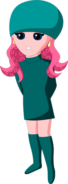 Free girl octopus tentacles illustration