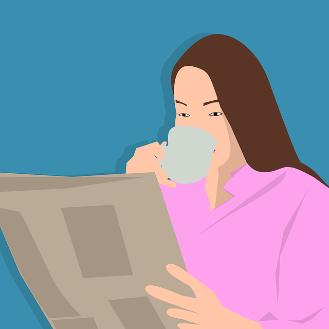 Free newspaper reading the media illustration