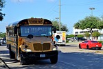 school bus, houston texas, street