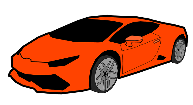 Free Lomborghini Car illustration and picture