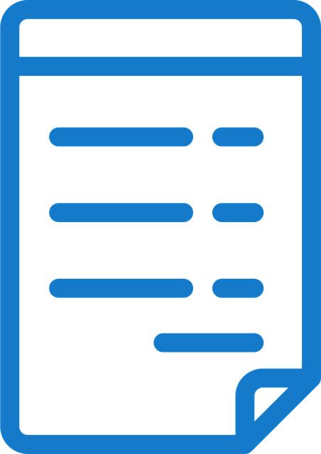 Free document contract format vector