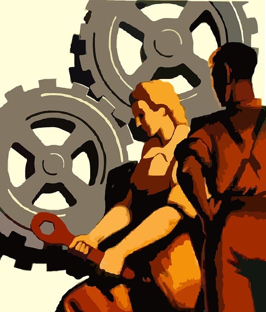 Free war poster woman illustration