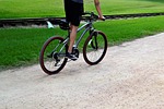 mountain bike, bicyclist, exercise