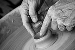 hands, clay, pottery