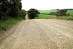downhill, country road, no traffic