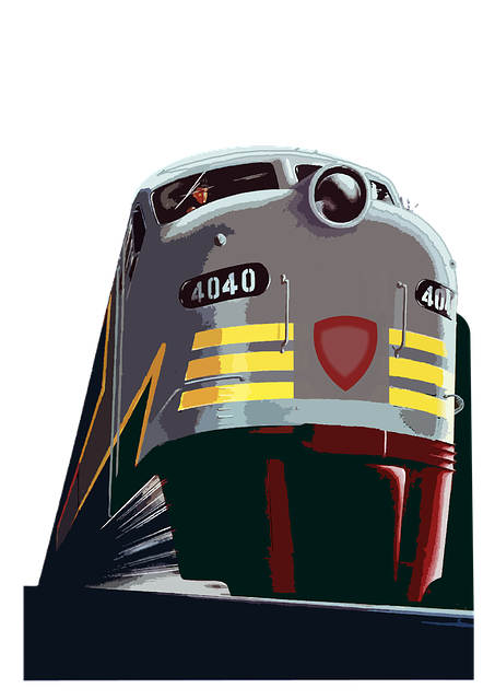 Free retro train pacific illustration