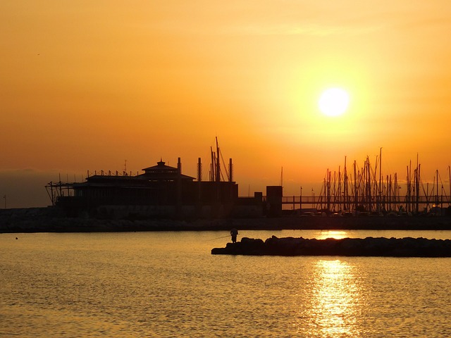 Riesenrad, Natur, Sonnenaufgang, Ozean