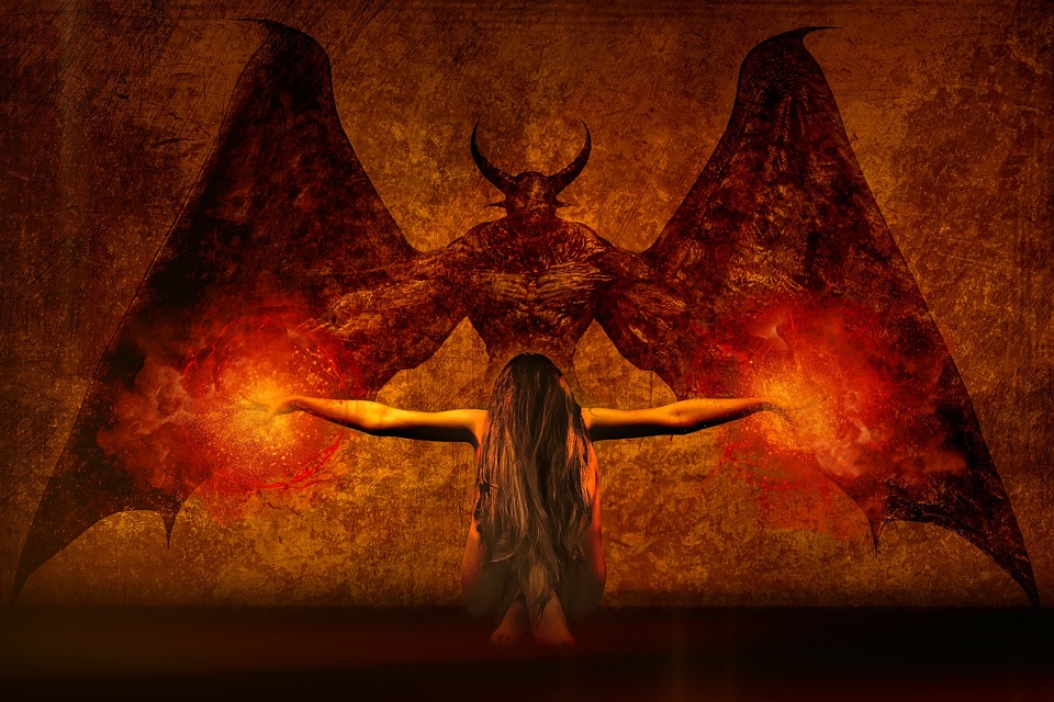 Mroczne Art, Demon, Czarownica, Kula Ognia, Magia