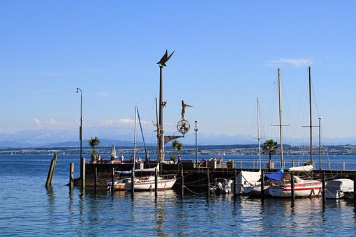 Bodensøen, Tyskland, Bayern, Sø, Havn