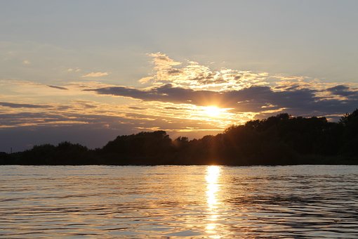 Free Sunset Volkhov photo and picture