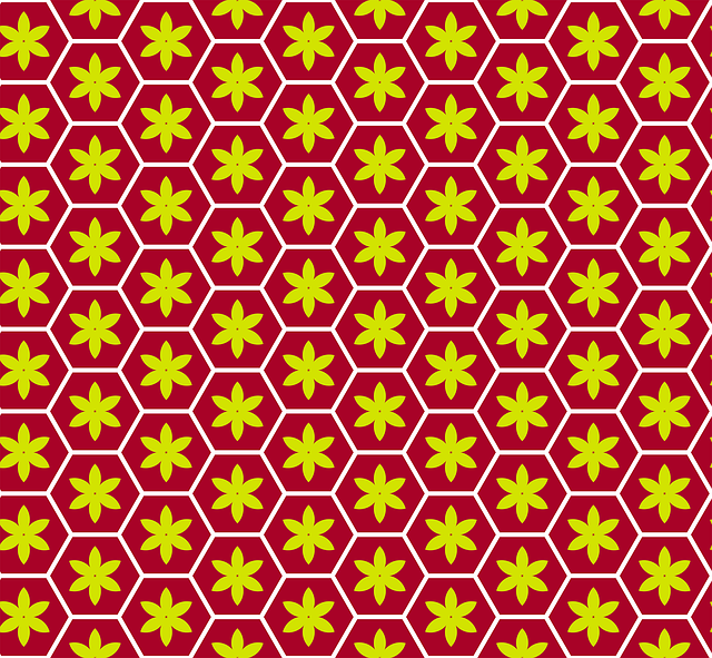 Free backgrounds pink hexagons illustration
