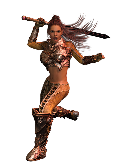 Free woman fighter amazone illustration