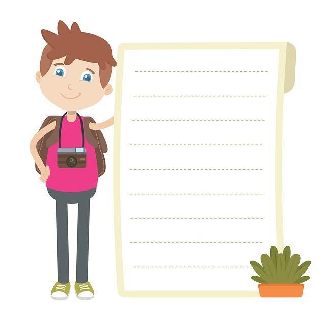 Free boy paper man illustration