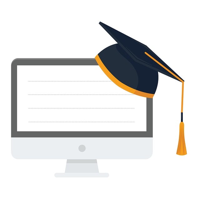 Student success strategy with computer and learning materials