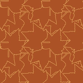 Free Autumn Leaves Repeat illustration and picture