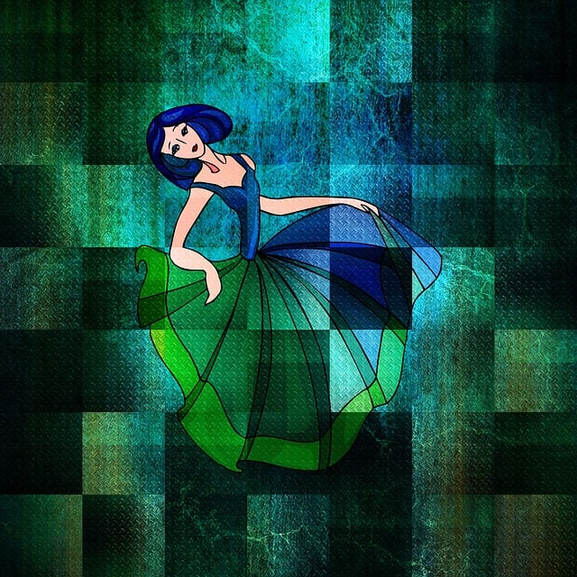 Free square fantasy green illustration