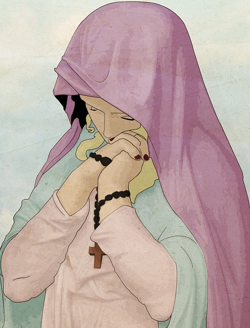 Free Woman The Virgin Marry illustration and picture