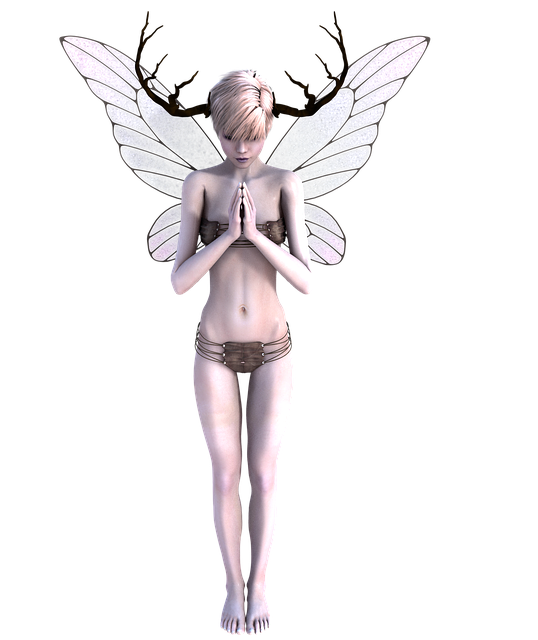 Free fae fairy girl illustration