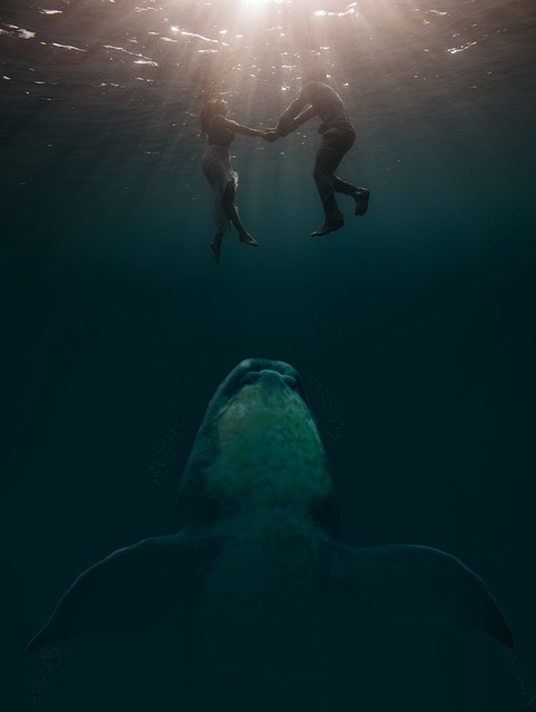 photomontage, surreal, fantasy picture, background, imagination, fantasy, digital art, photoshop, mood, background image, template, idea, layout, mystical, fish, water, ocean, sea, swim, dive, underwater, dream, feeling, to bathe, blue, date, meeting, drive, hover, beautiful wallpaper, whale, dolphin, rain, atlantis, shark, monster, earth, planet, world, nature, unreal, big, danger, quiet, silence, mermaid, poseidon, sun, iphone wallpaper