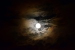 moon, full moon, night