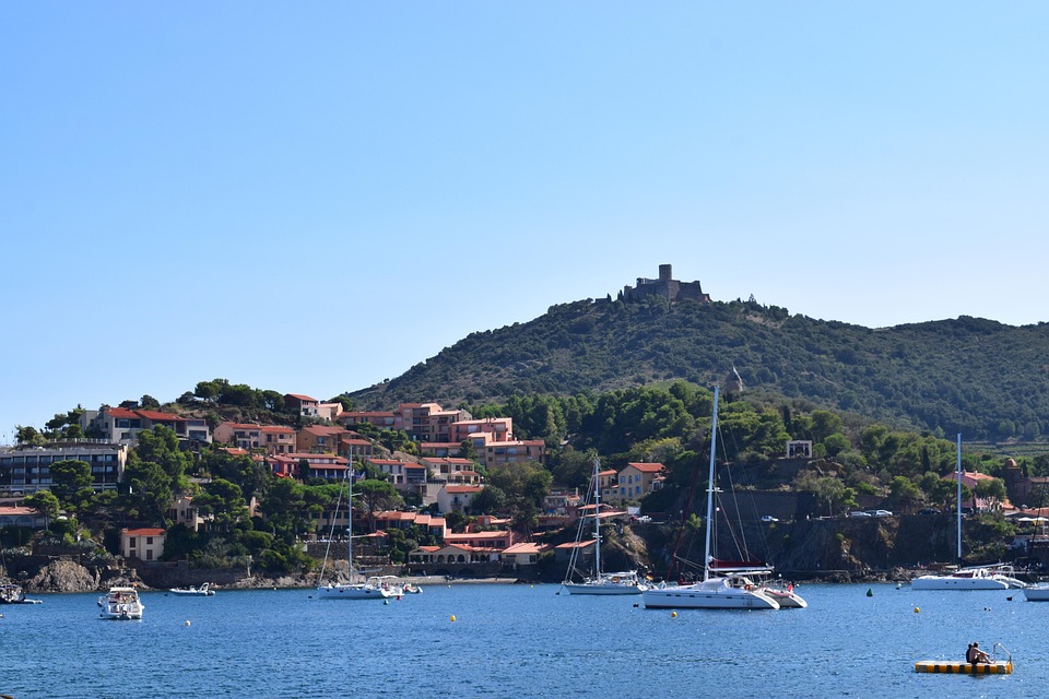 France, Collioure, La Rive Sud De La France, Mer, Plage