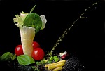 food photography, salad, leaf lettuce