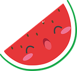 watermelon, red, network
