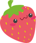 strawberry, red, rosa