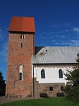 church, steeple, brick church