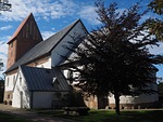 church, steeple, brick church
