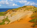 morsum-kliff, cliff, sand stone