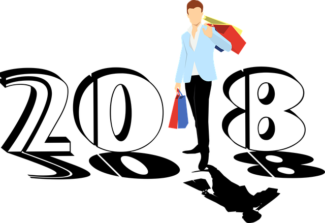 Free new year 2018 bags vector